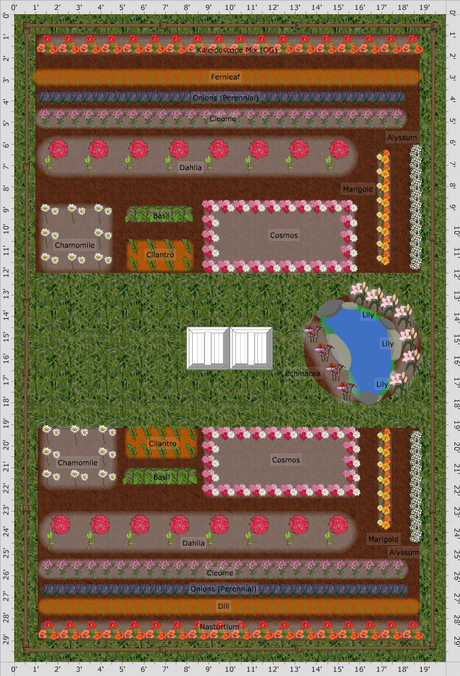 flower garden layout